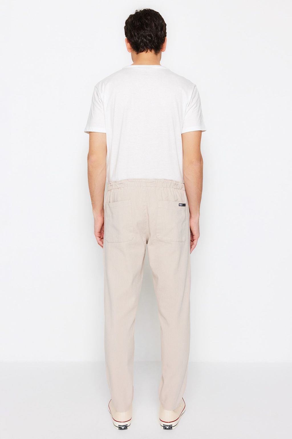 Lacivert Regular Fit Lastik Belli Gabardin Pantolon TMNSS23PL00033 - Trendyolmilla фото 13