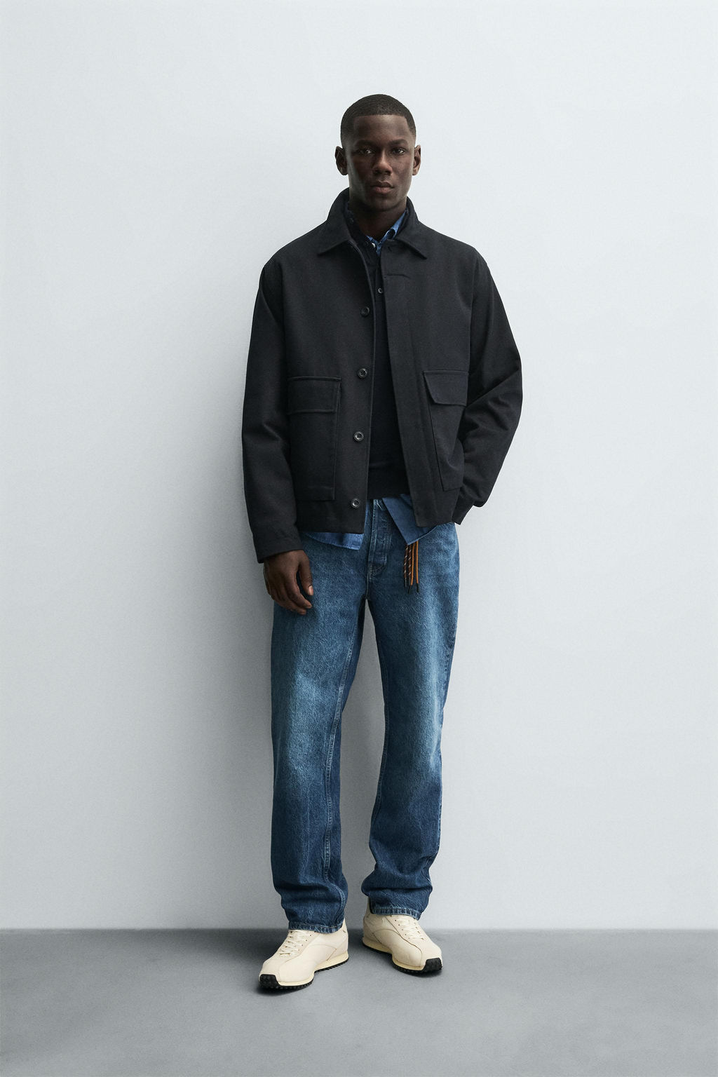 TWILL TEXTURED OVERSHIRT
