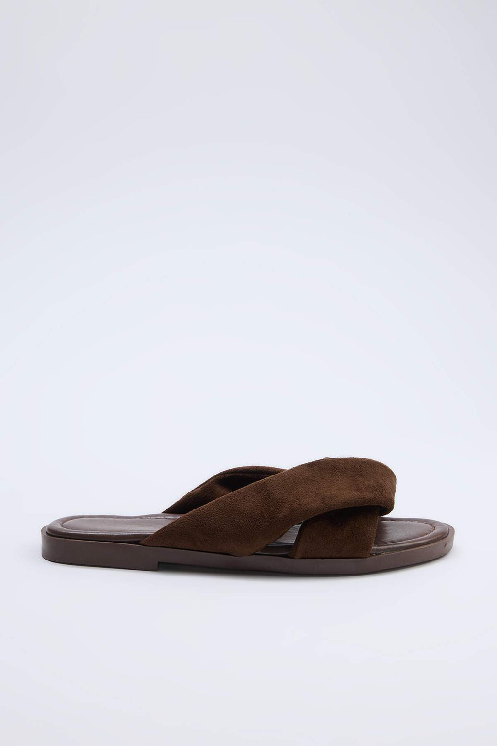 Koyu Kahverengi Suet Kad?n Terlik TAKSS26TE00023