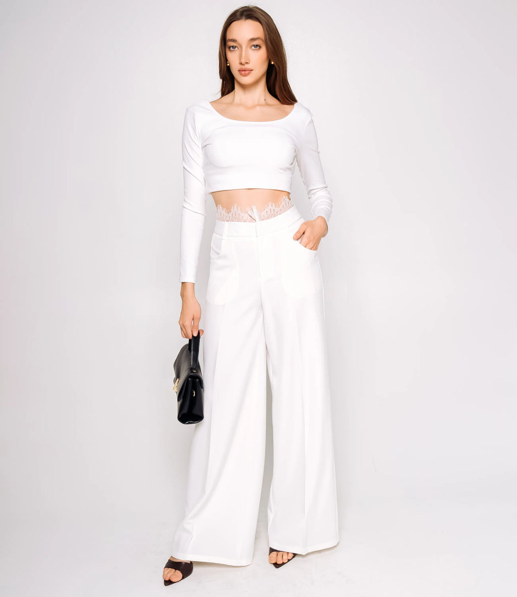 Брюки #КТ16580, белый