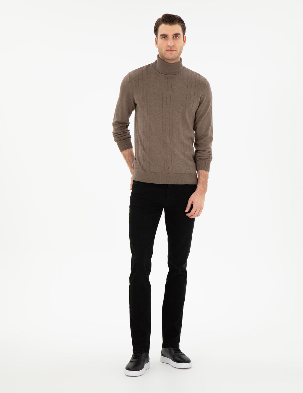 Antrasit Slim Fit Jean Pantolon