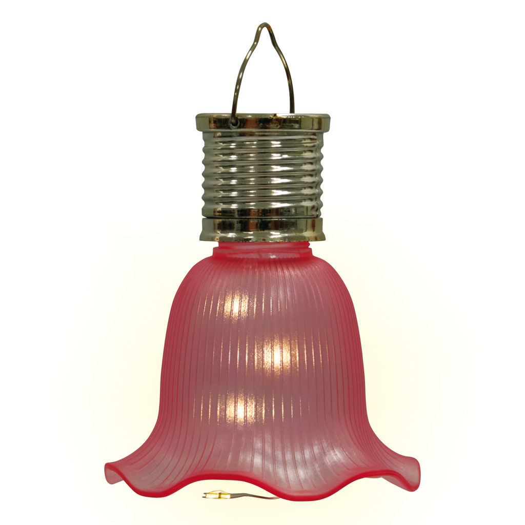 USL-S-838/PT100 PINK BELL Садовый светильник на солнечной батарее Розовый колокольчик. Подвесной. 4 светодиода. Теплый белый свет. 1*АА Ni-Mh аккумулятор в/к. IP44. TM Uniel - Volpe фото 5