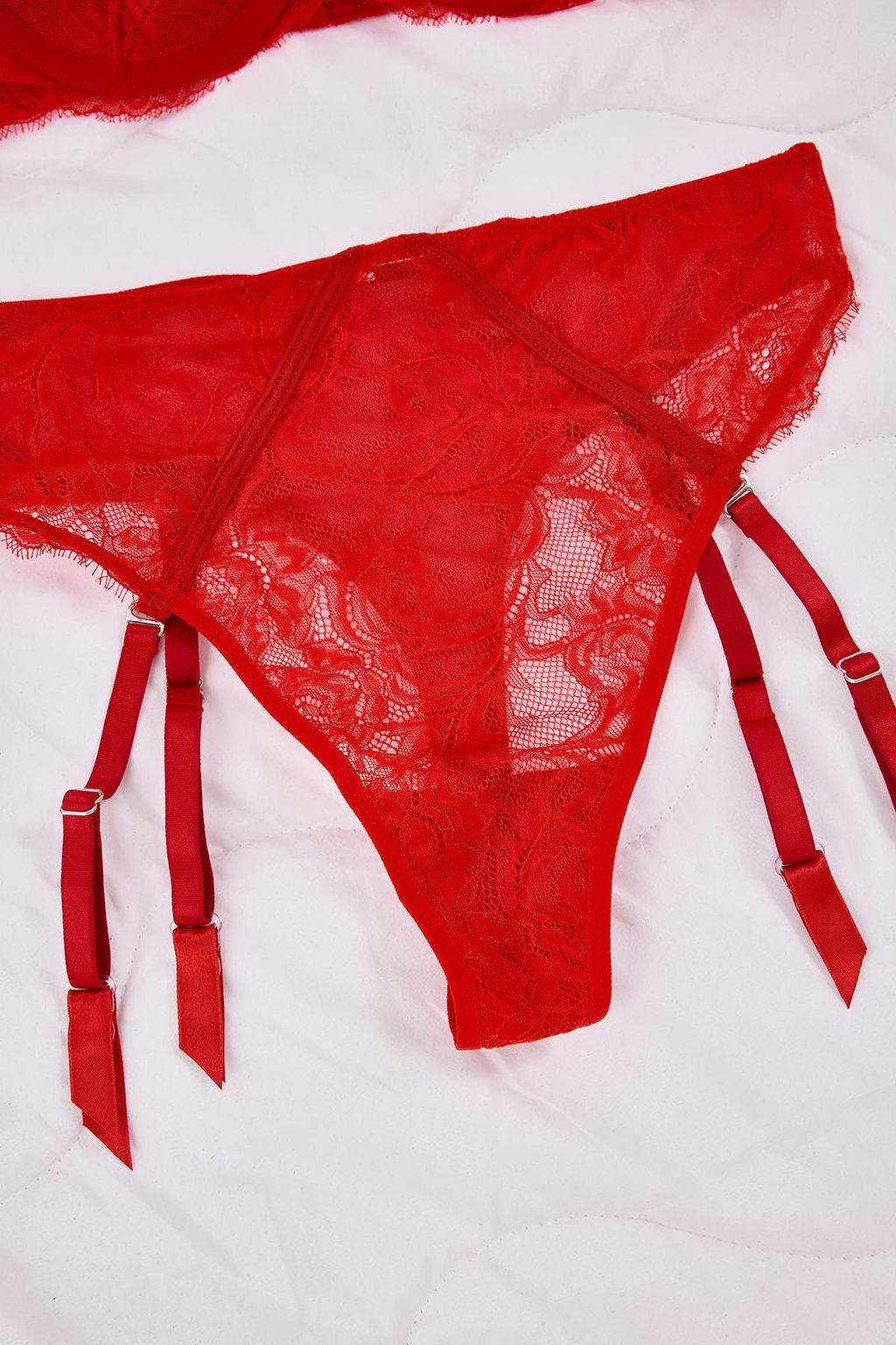 TRENDYOLMILLA Siyah Dantel C?kar?labilir Jartiyerli Demi Kapl? Orme Ic Camas?r? Tak?m? THMSS25CC00025  фото 13