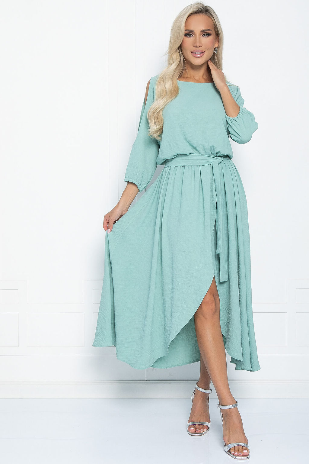 Платье Танго вдвоем НЬЮ (оливка) П11017 - Lt collection фото 4