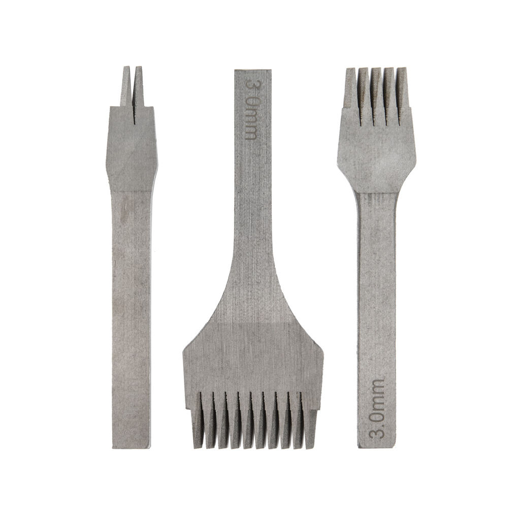 Промысел Пробойники строчные, набор(французский тип) LT-026 для кожи косой зуб, шаг 3 мм - Pebeo фото 3