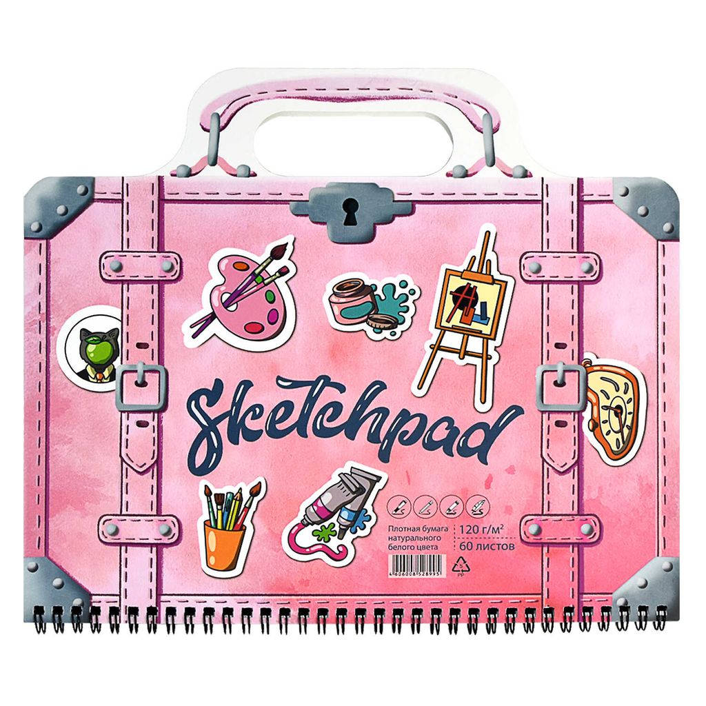 Скетчпад 295х260 мм, 60 л, блок - белый офсет 120 г/м?, арт. 59743 ТВОРЧЕСТВО - Феникс+ фото 5
