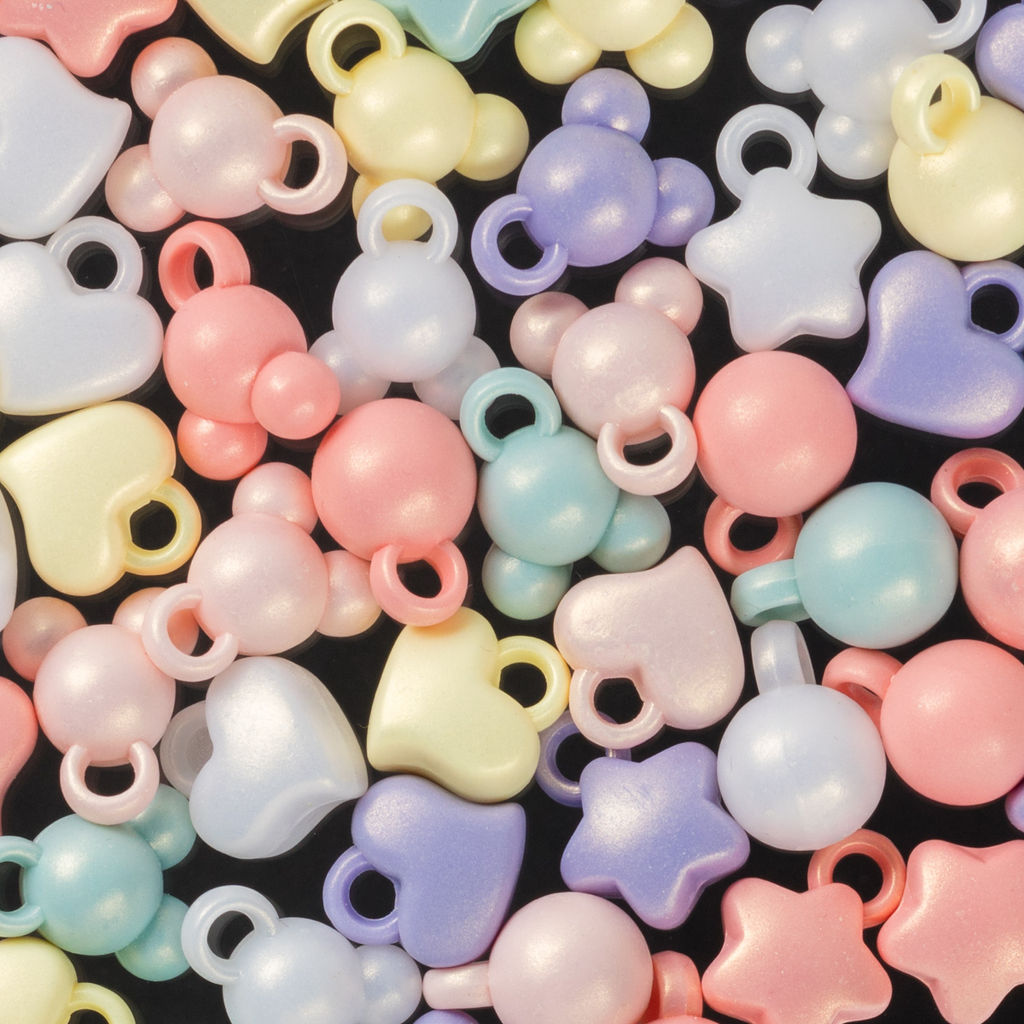 Hobbius Набор бусин для рукоделия Ассорти DFMP-50 10 х 50 г №01 ушки / ассорти