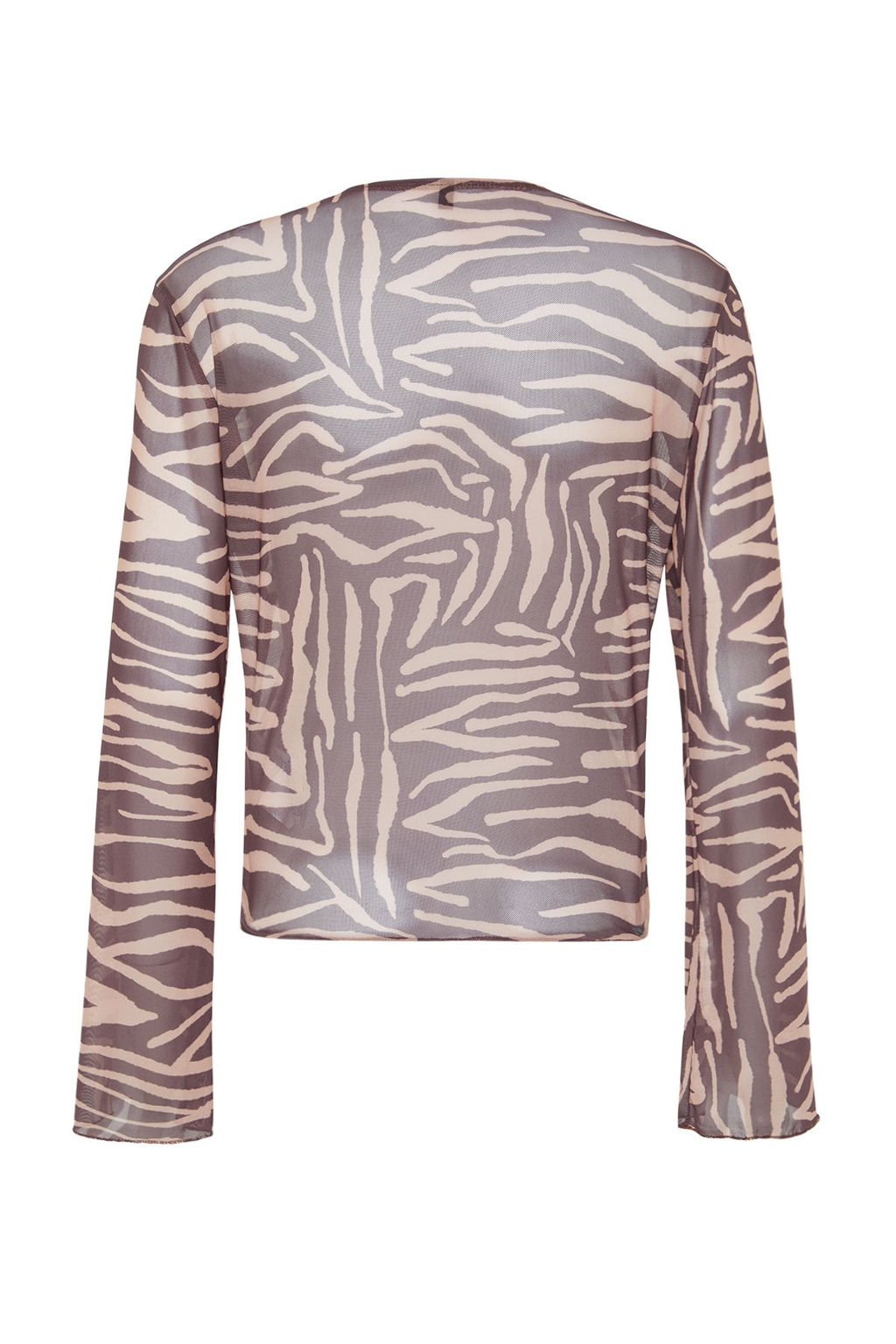 Trendyolmilla Siyah Desenli Baglama Detayl? Tul Esnek Orme Bluz TWOSS23BZ00139  фото 23