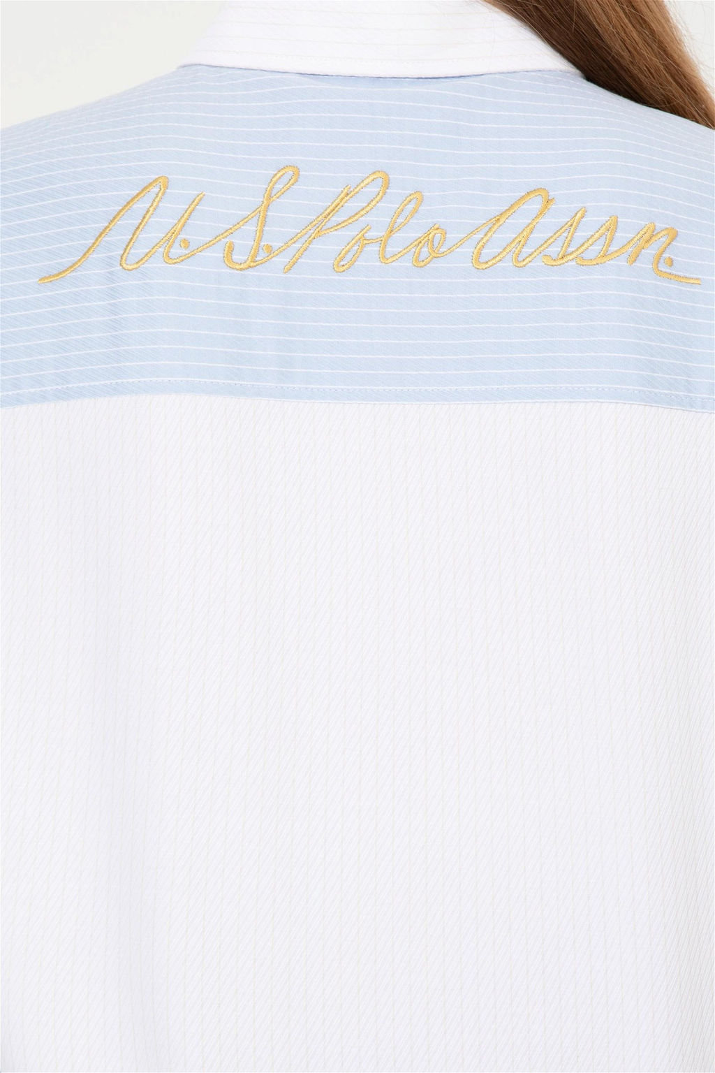 Женская белая рубашка с длинным рукавом Неожиданная скидка в корзине - U.s. polo assn фото 7