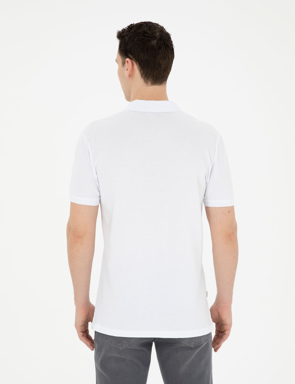 Beyaz Regular Fit Basic Ti__rt