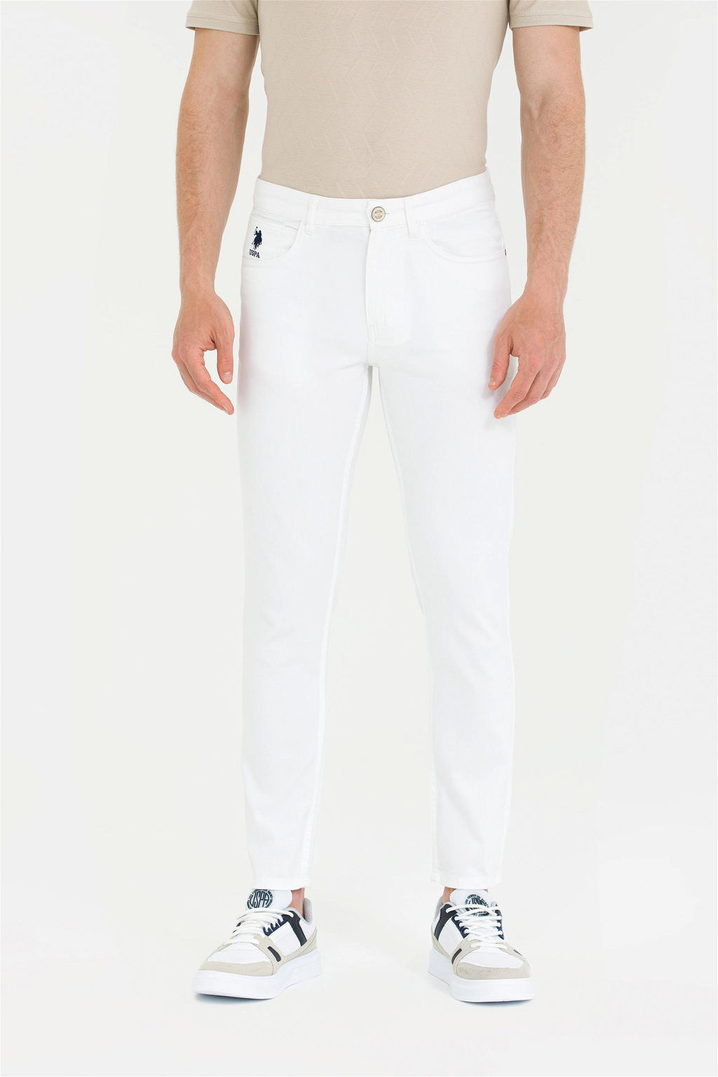 U. S. Polo Assn / Мужские белые брюки из плотной ткани - U.s. polo assn фото 9