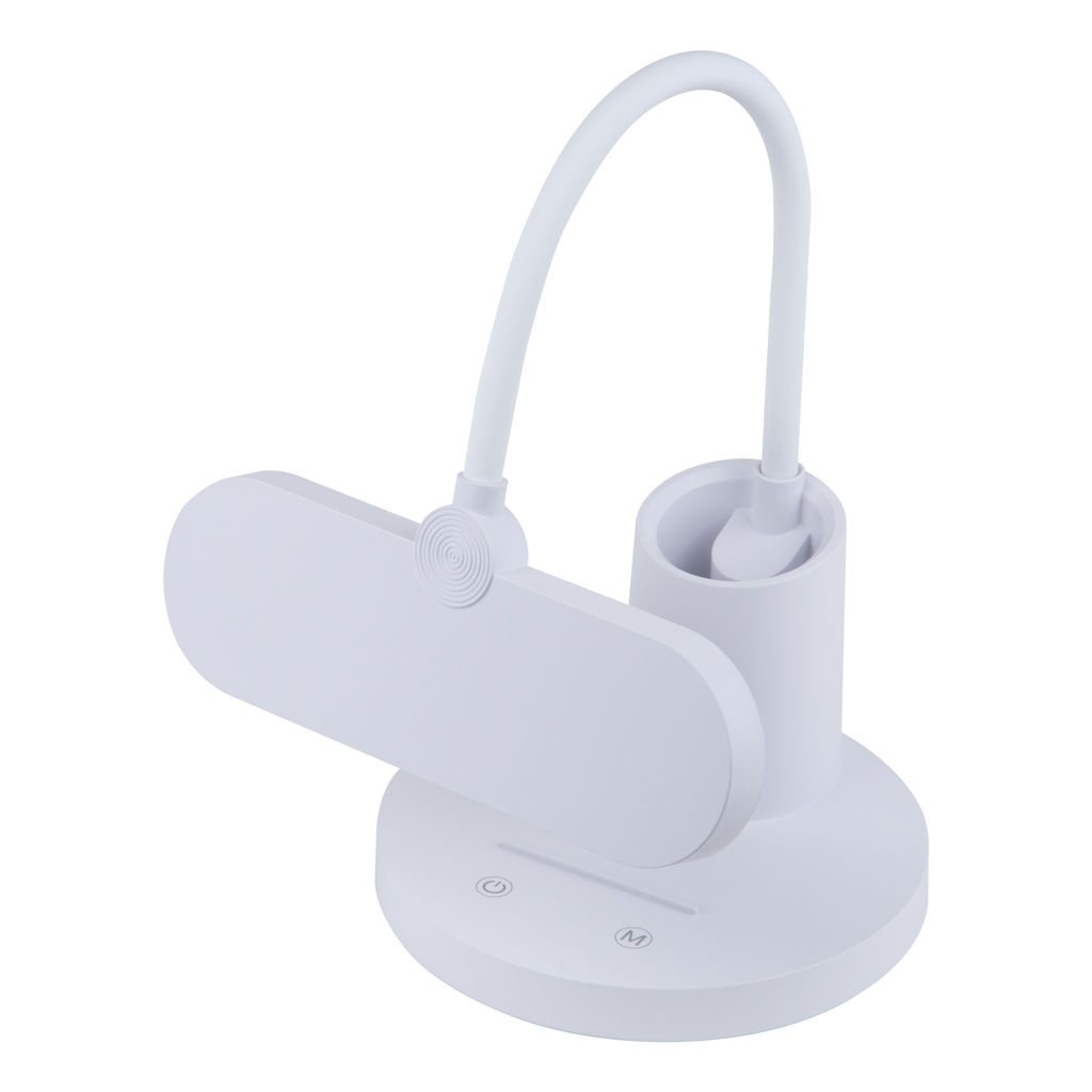 ULM-D603 10W/3000-6000K/DIM WHITE Светильник настольный светодиодный с подставкой под канцелярские принадлежности. Сенсорный выключатель. Диммер. Белый. TM Uniel