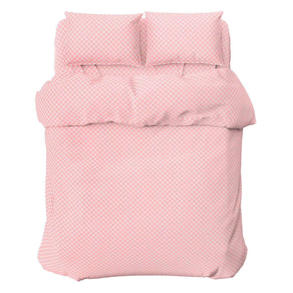 Постельное белье, комплект 1,5 спальный "Вестерн, пудровый" 3 предмета: пододеяльник 145х215см, простыня классическая 150х215см, 1 наволочка 70х70см с клапаном-запахом, бязь "Комфорт" 121г/м2, хлопок 100%, упаковка "эконом" 32х41х2,5см, "Домашняя мод