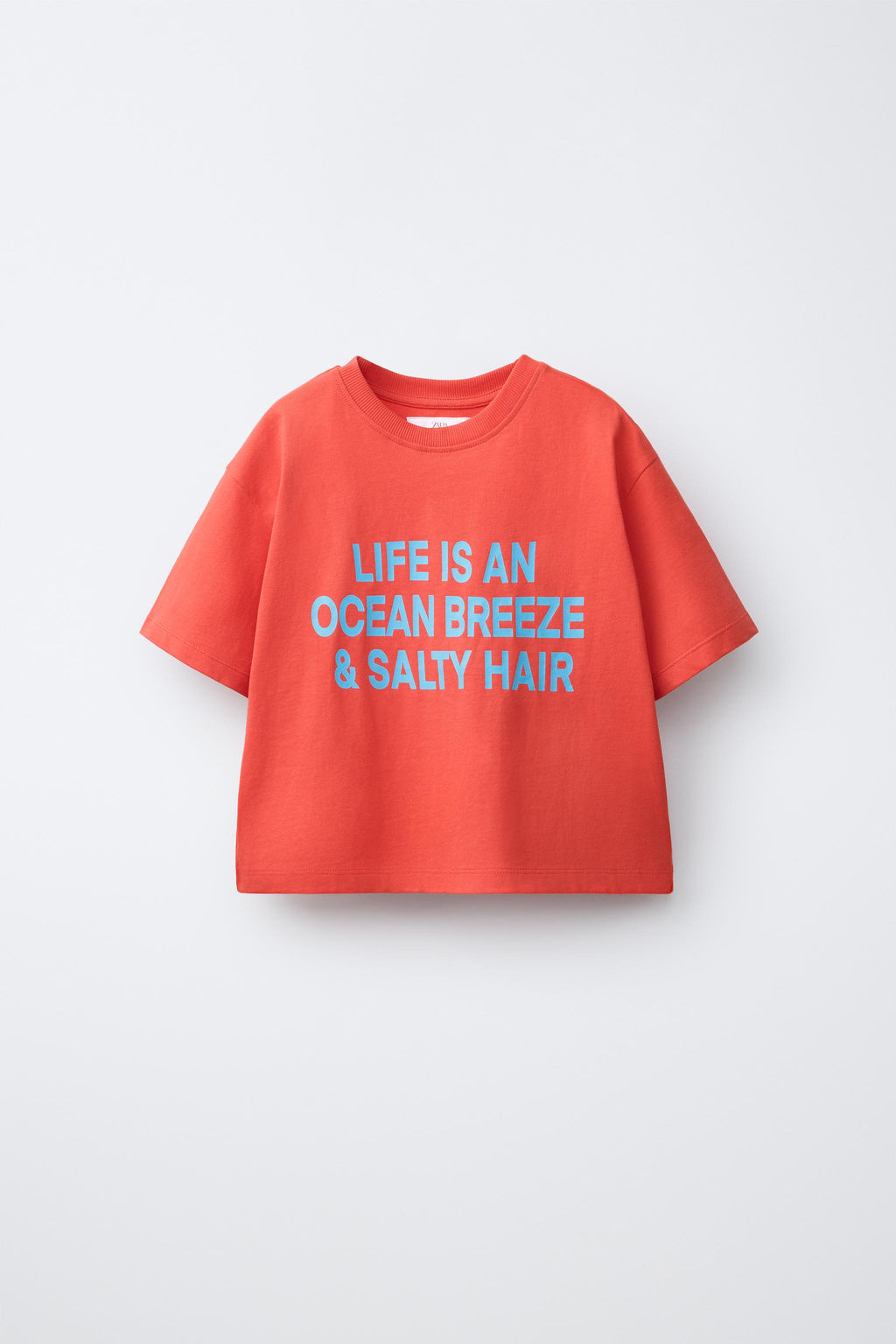 CAMISETA ESTAMPADO TEXTO / Rojo - Zara фото 3