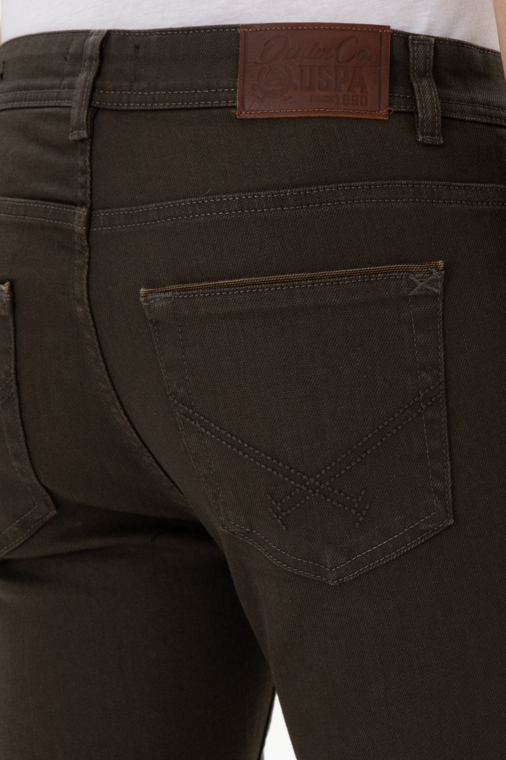 Erkek Kahverengi Slim Fit Jean Pantolon - U.s. polo assn фото 12