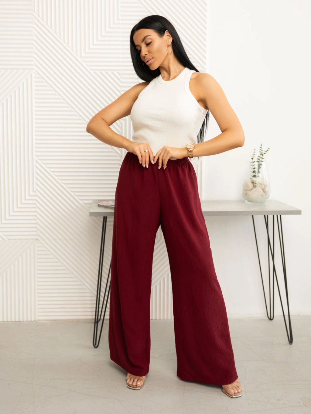 Брюки женские, цвет черный - Барболета фото 31