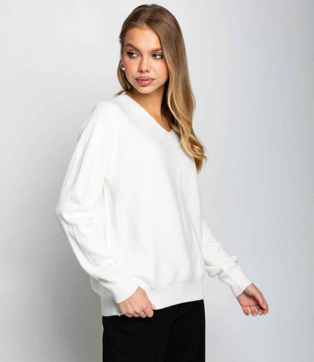 Джемпер #КТ8208, молочный - Dommod фото 2