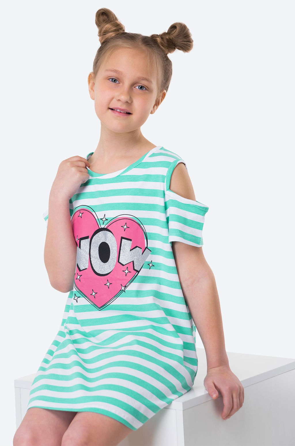 Летнее платье с лайкрой для девочки Bonito  фото 16