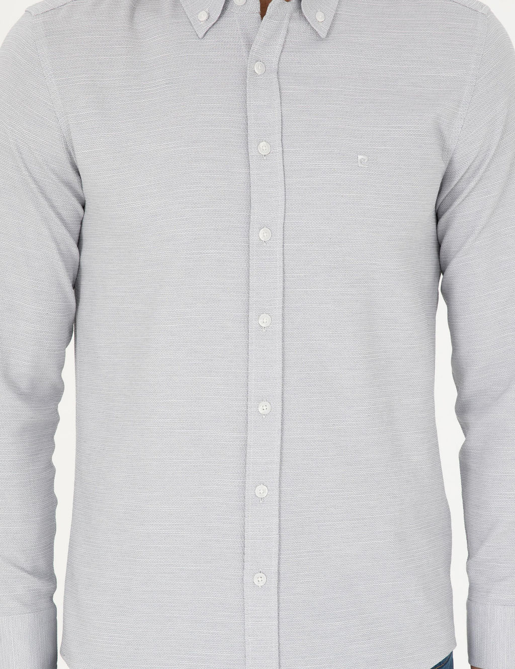 Рубашка Pierre Cardin Slim Fit серая
