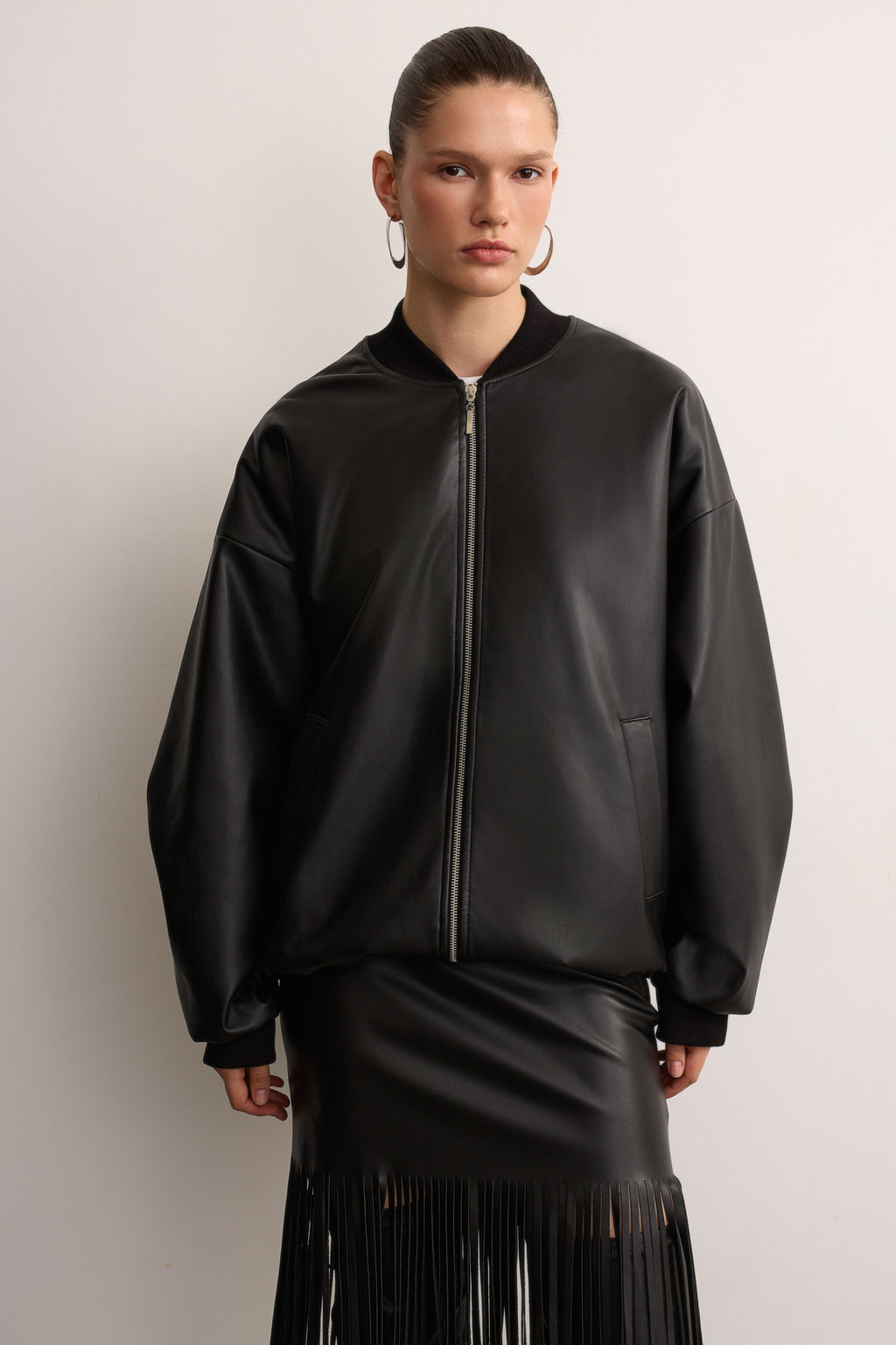 Бомбер из экокожи - Mollis фото 2