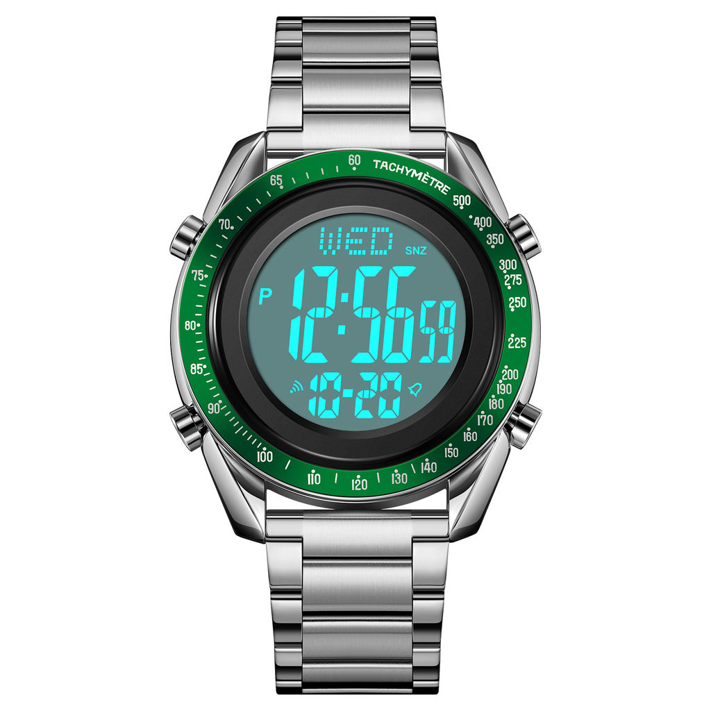Часы наручные Skmei мужские электронные 2145silver-green