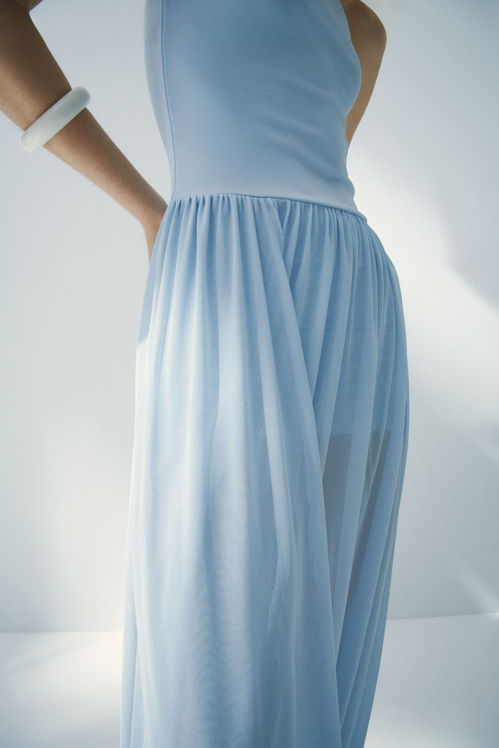 Vestido bandeau con bajo globo - H&m фото 5