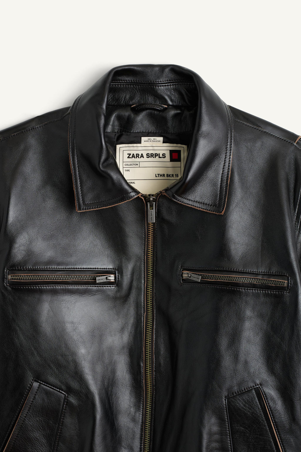 LTHR BKR JKTC - Zara фото 5