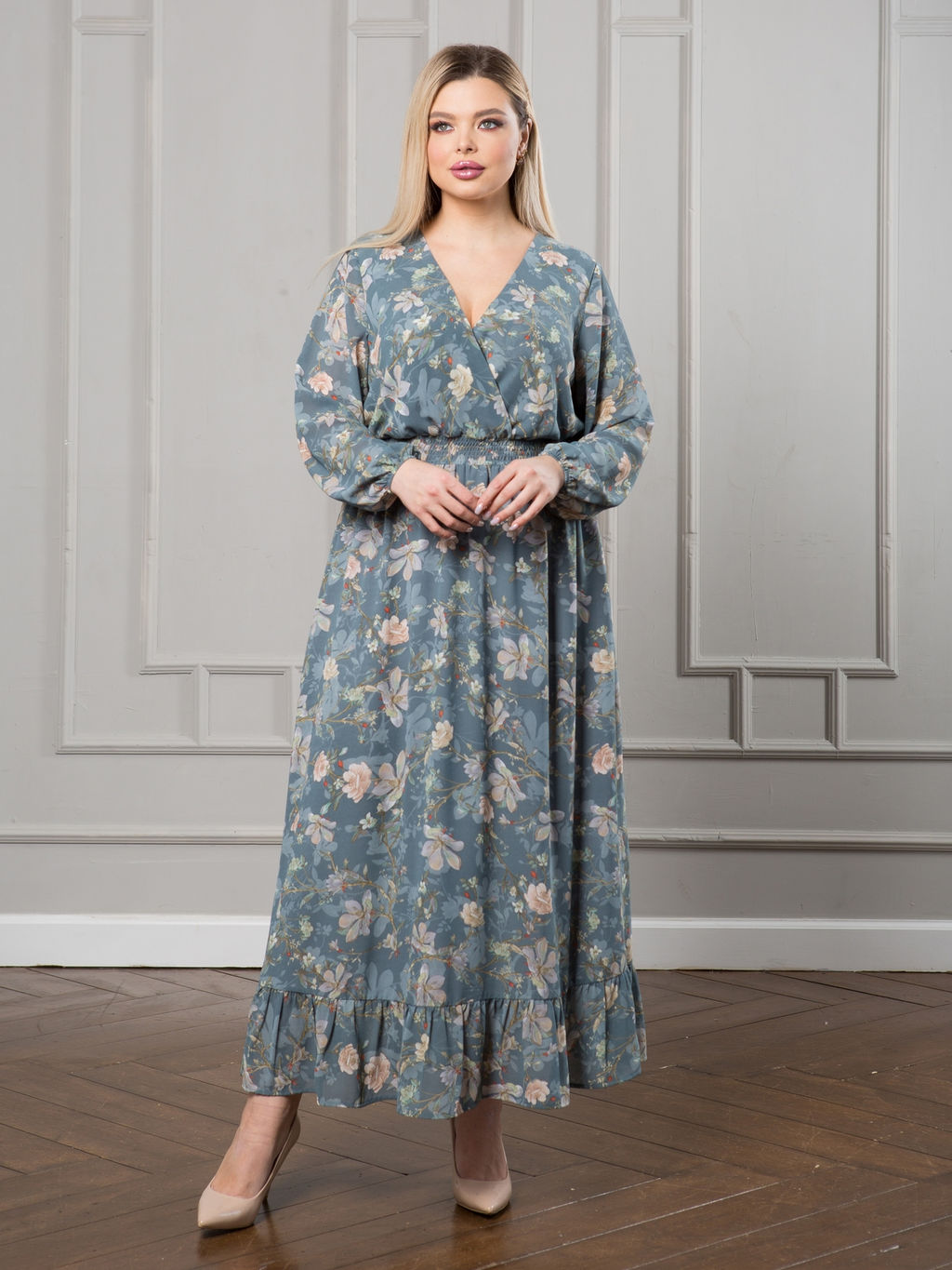 Платье 1330 дымчато-серый - Novita фото 9