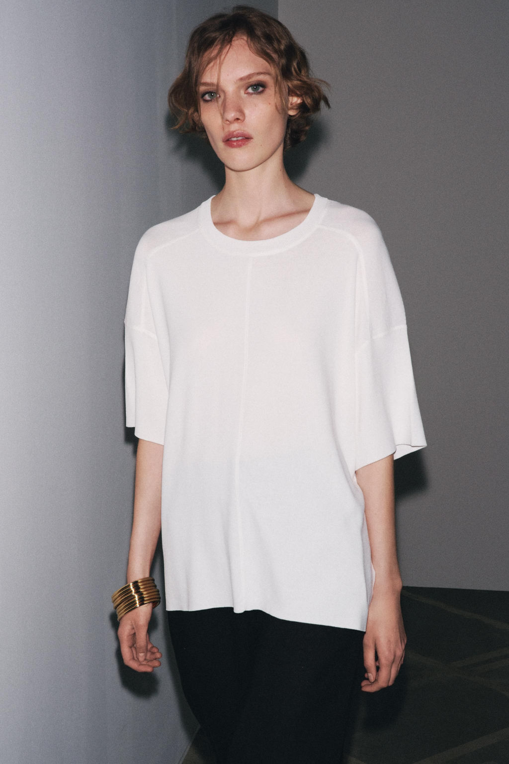 OVERSIZE PLAIN KNIT TOP - Zara фото 9
