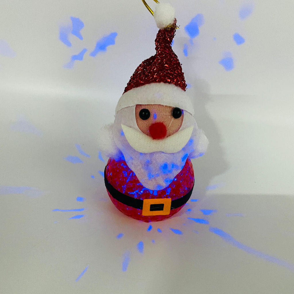 Елочная игрушка - Дед Мороз 9 см 12 шт в уп (свет) (арт. 6210-9) - Ип лебедев о.ю фото 4