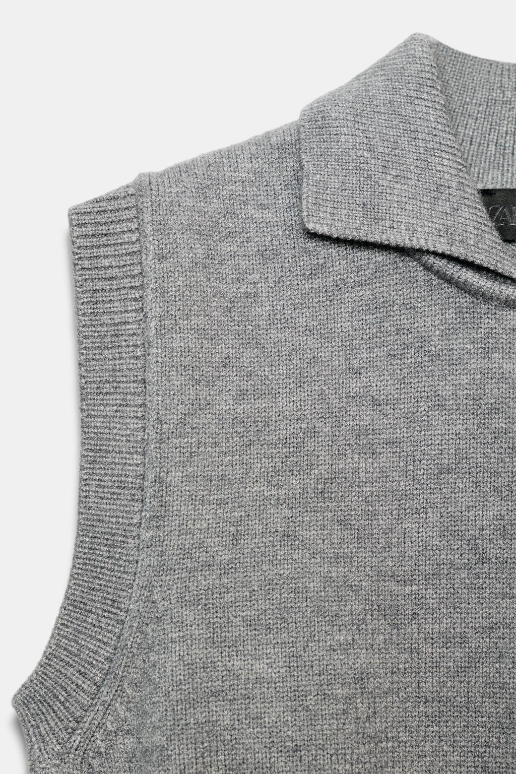 KNITTED POLO COLLAR TANK TOP - Zara фото 7