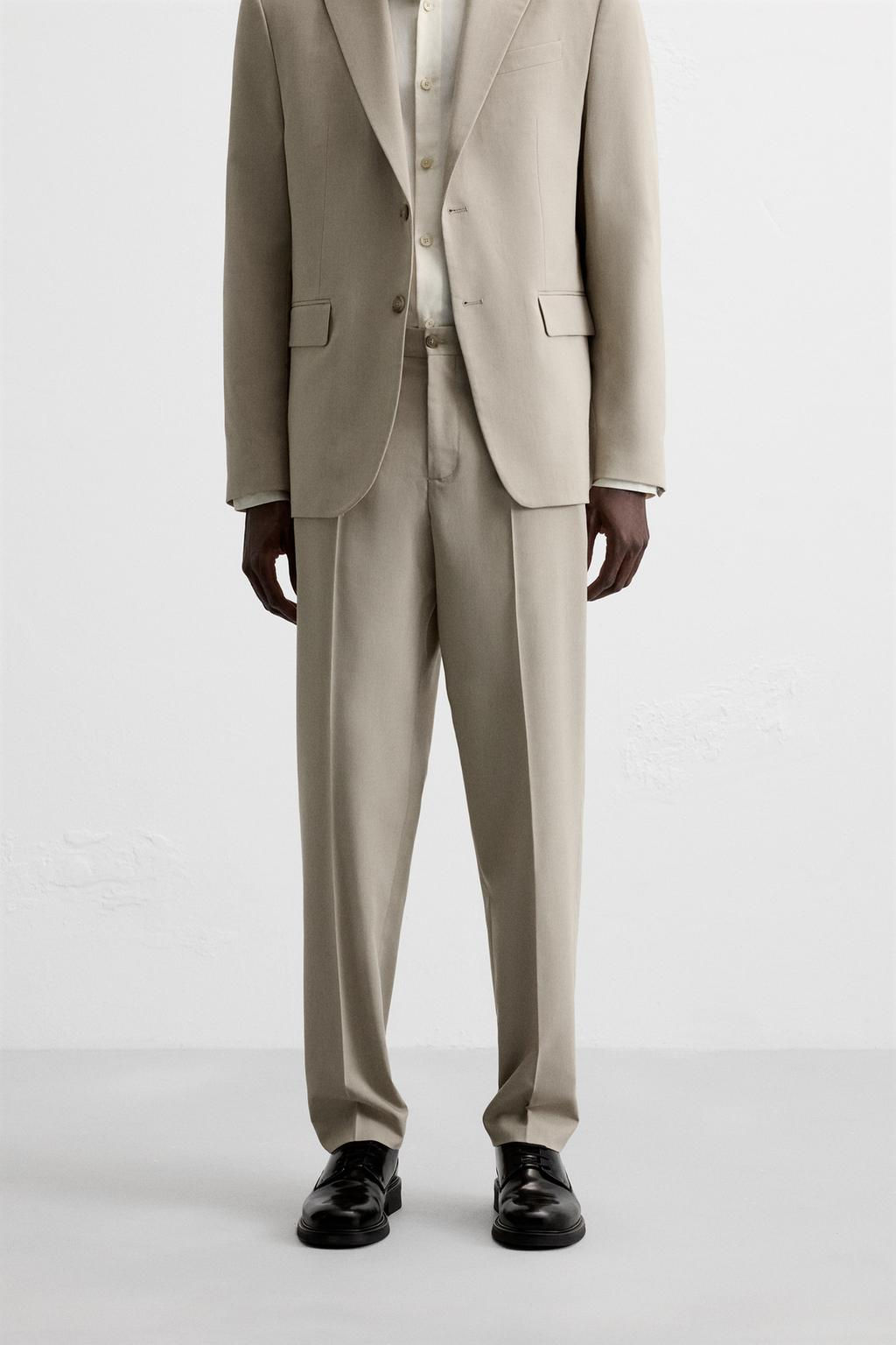 TEXTURED SUIT TROUSERS - Zara фото 2