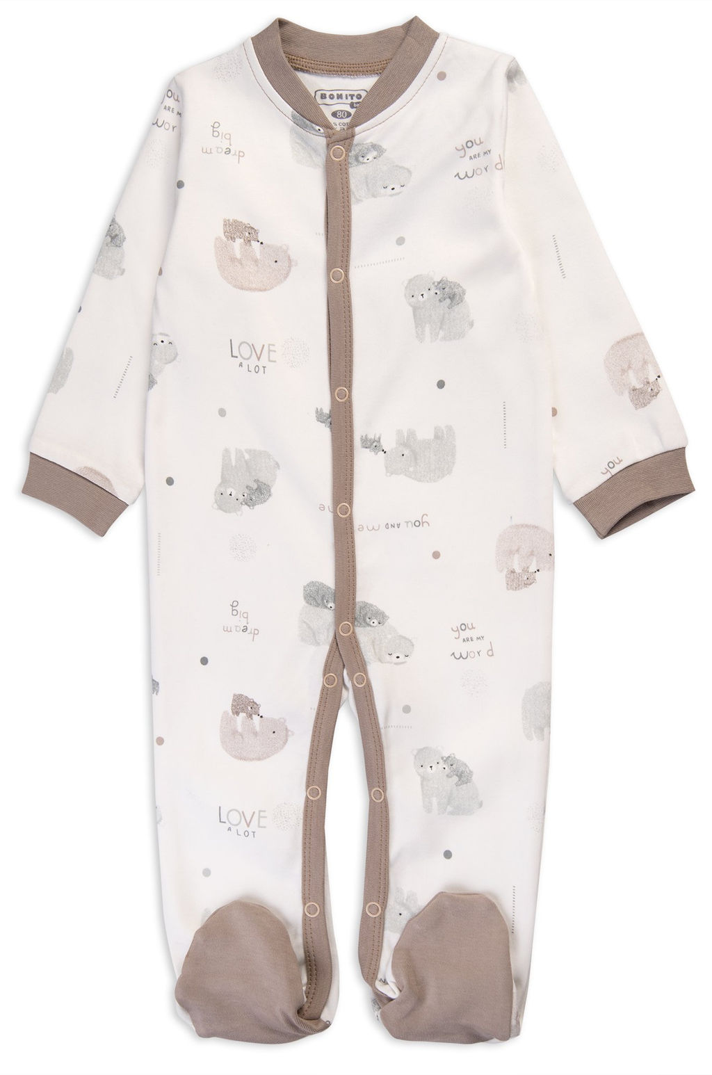 Комбинезон из интерлока для девочки Bonito  фото 2