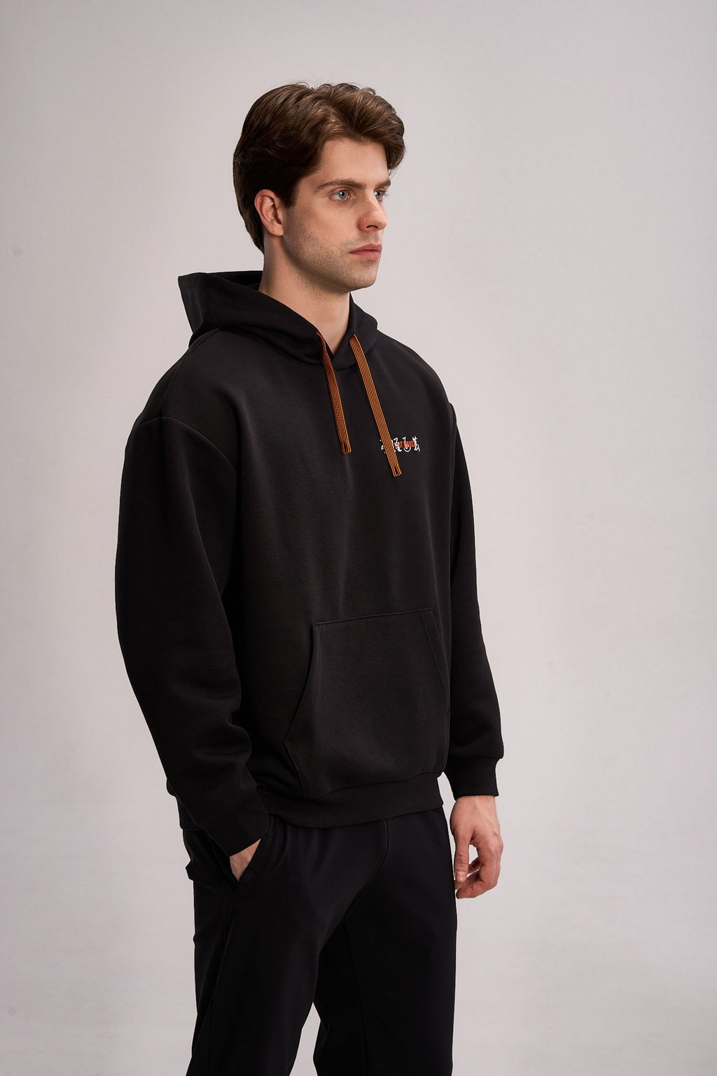 Худи Черный CAMPUS BASKETBALL Sweat Hoodie - Anta фото 3