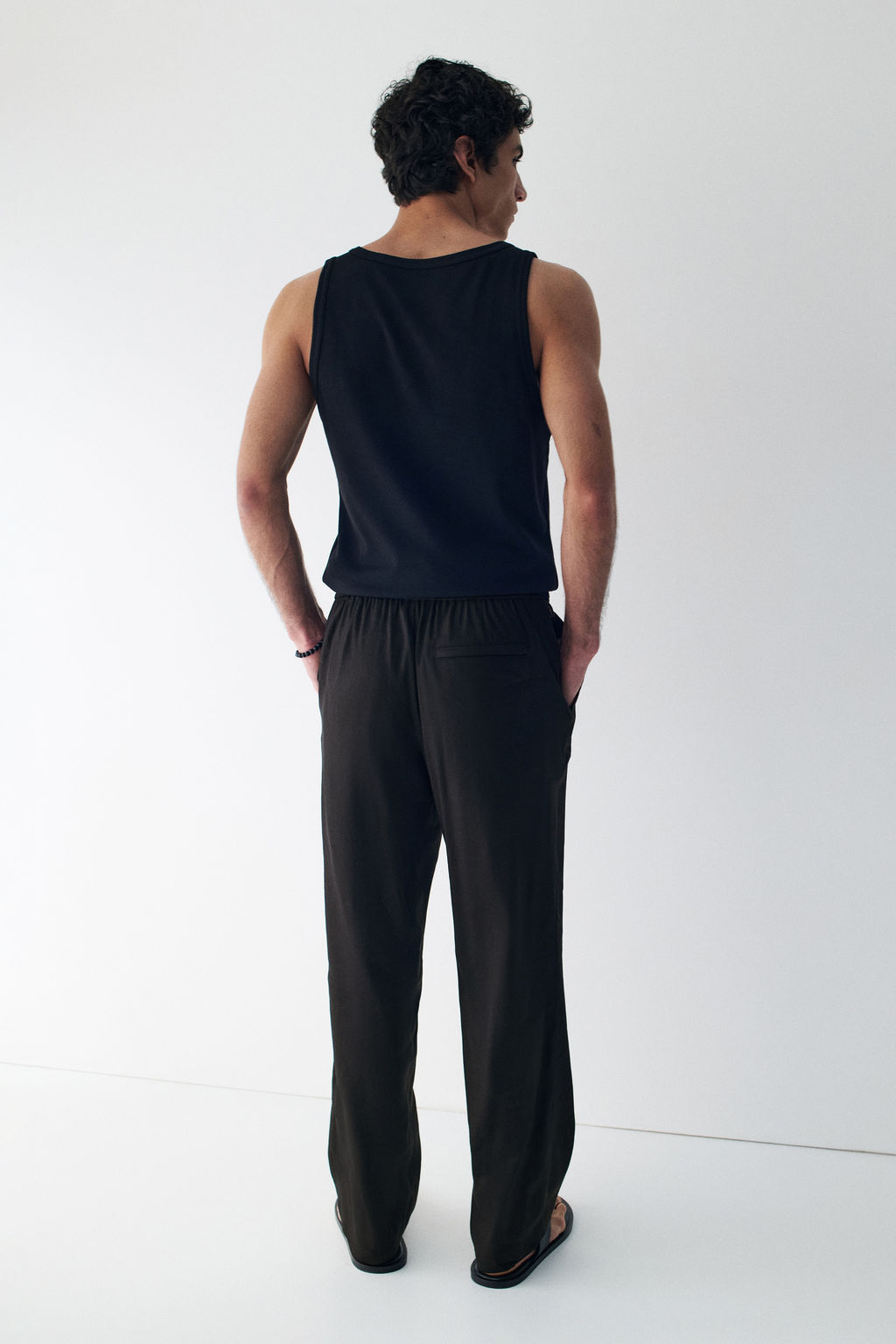 Pantal?n en mezcla de lino Easy Care Loose Fit - H&m фото 10