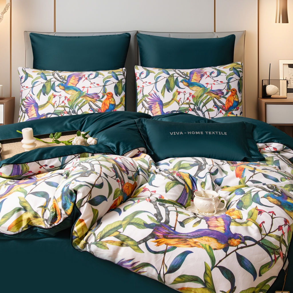 Комплект постельного белья Сатин Премиум на резинке CPAR020 180*200*30;160*200*30;140*200*30 Евро 4 Наволочки