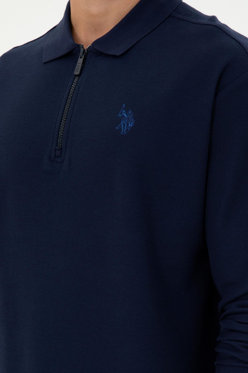 Мужской темно-синий свитшот - U.s. polo assn фото 7