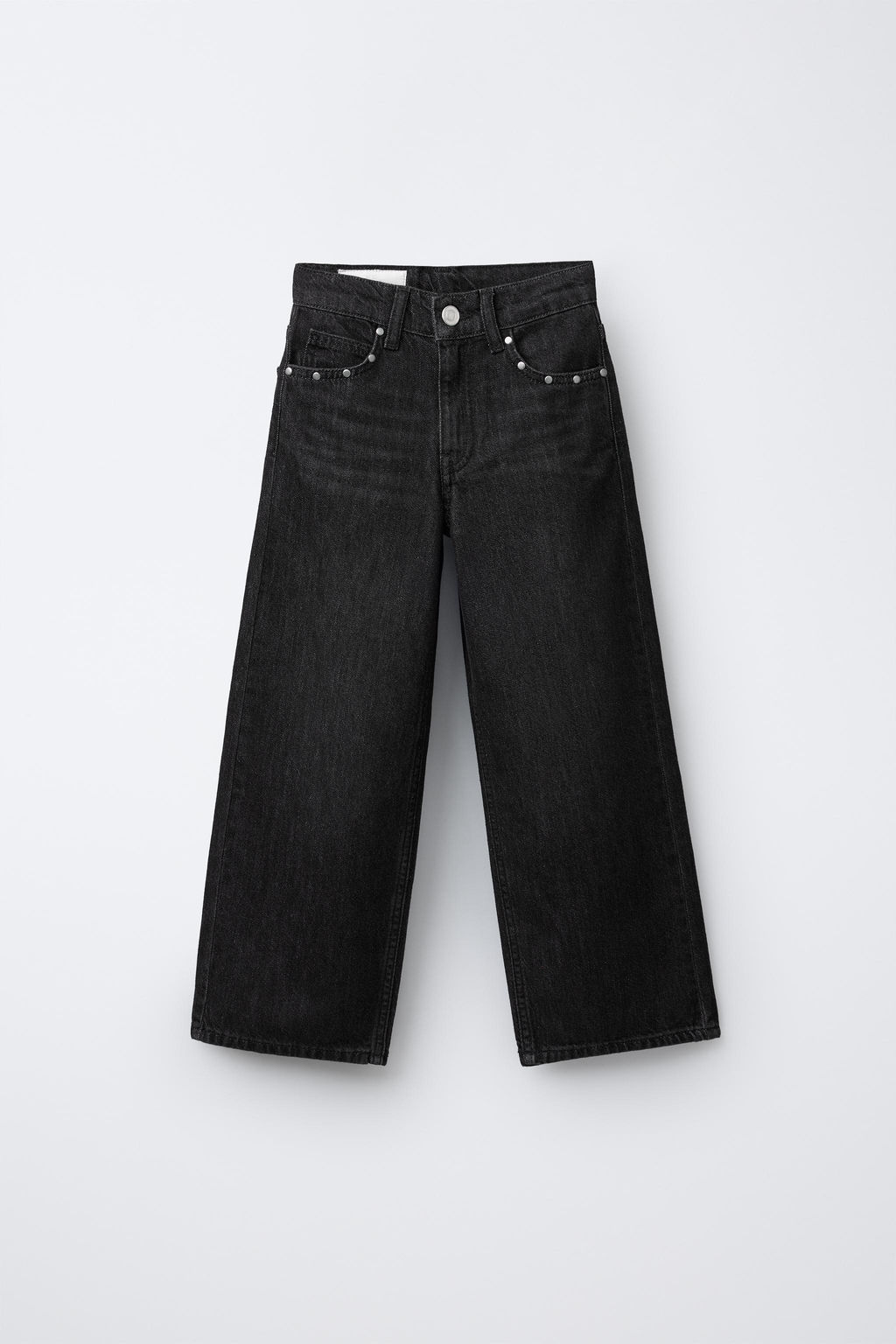 WIDE-LEG JEANS WITH STAR PATCHES