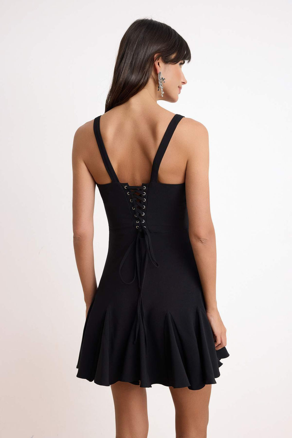 TRENDYOLMILLA Bridal Ekru A-Kesim Astarl? Korse Detayl? Biyeli Dokuma K?sa Abiye Gece Elbise TPRSS23EL00251  фото 23
