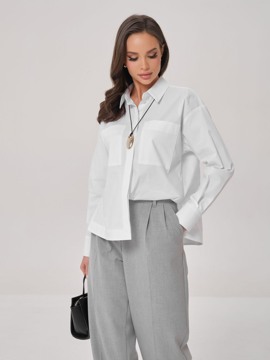 Блузка с карманами - Marchello marchellini фото 3