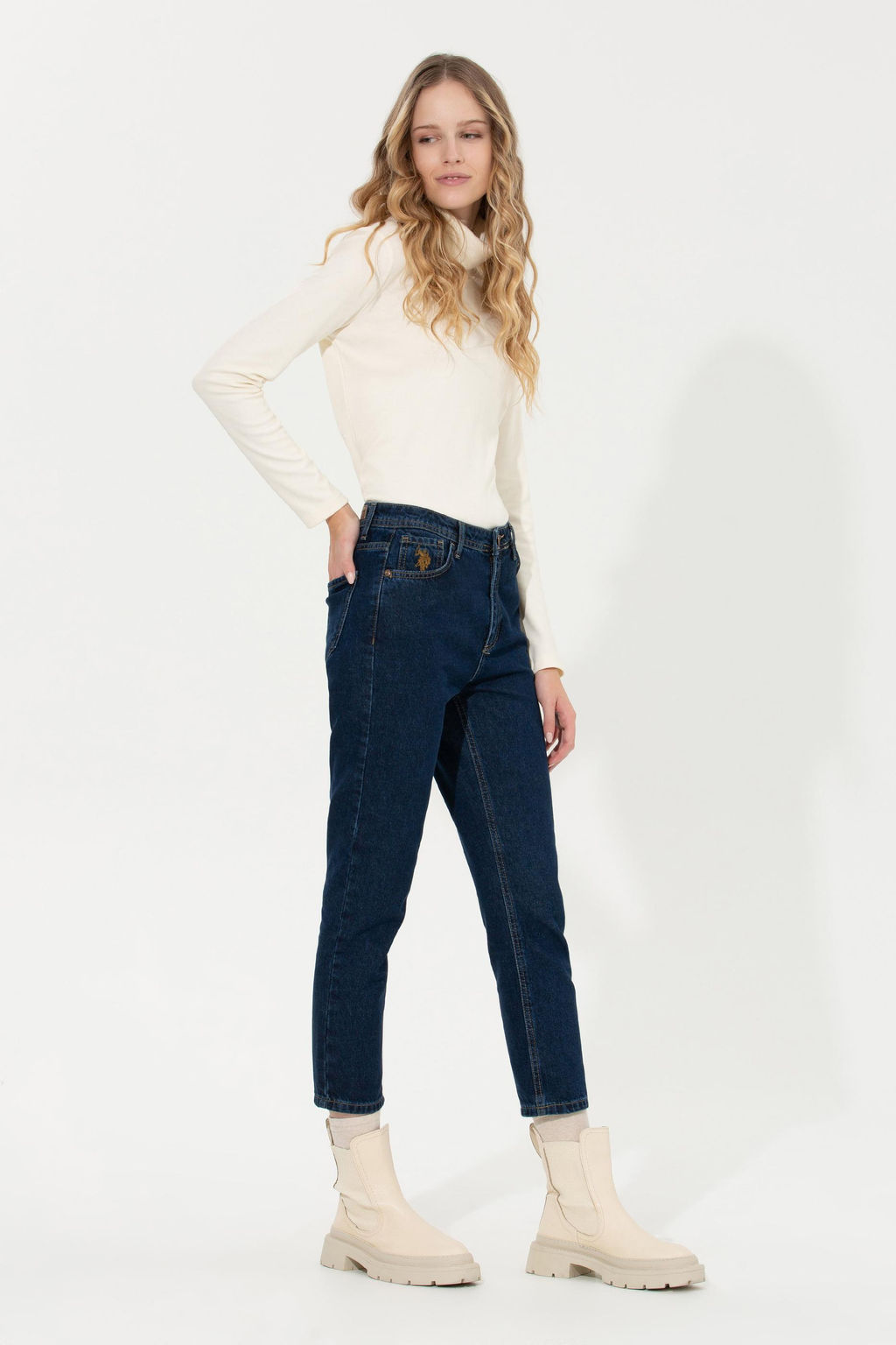 U. S. Polo Assn Женские синие джинсовые брюки - U.s. polo assn фото 3