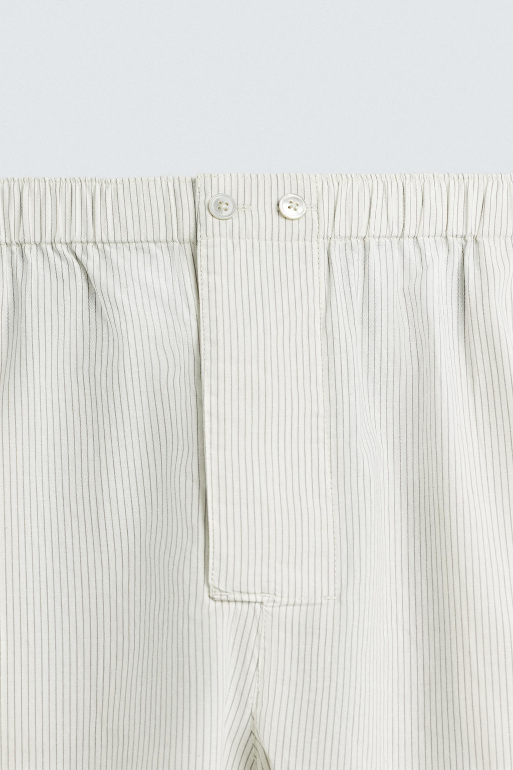 COTTON-HEMP STRIPED BERMUDA SHORTS - Zara фото 26