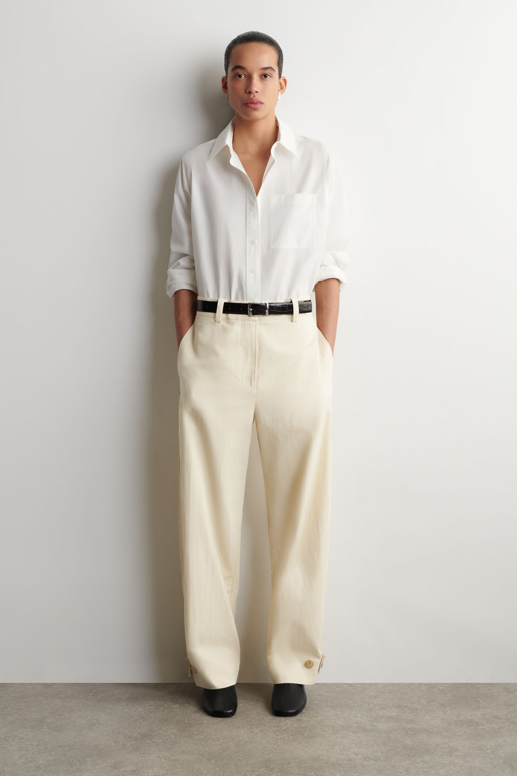 PANTAL?N UTILITY DE ALGOD?N BARREL LEG - H&m фото 3