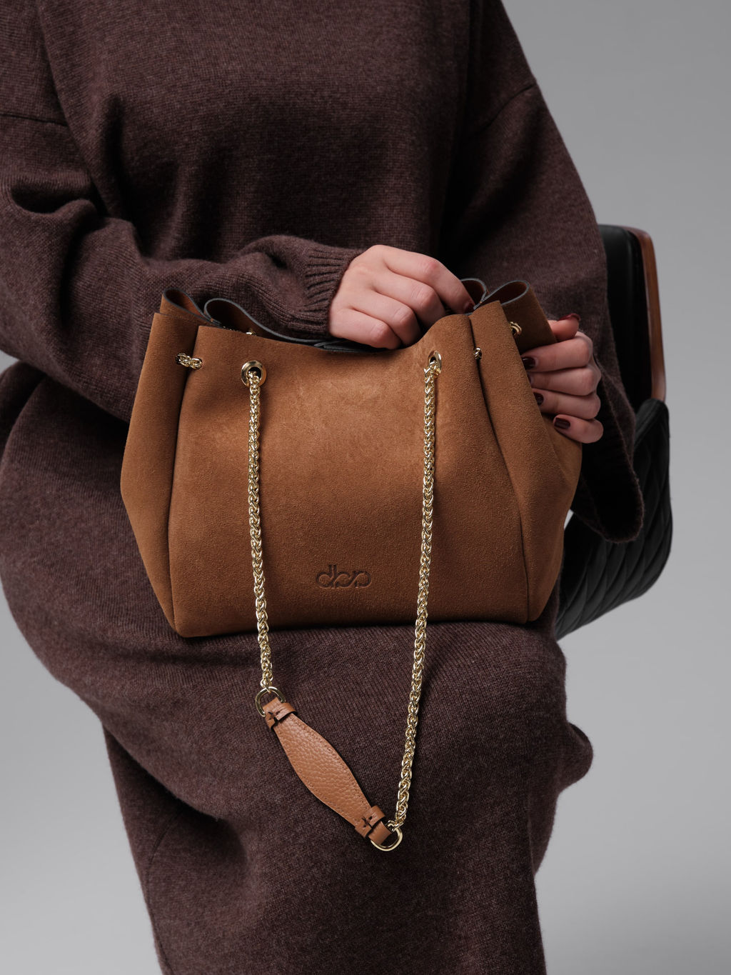 Замшевая сумка Bella DBR 31202 светло-коричневый  фото 6