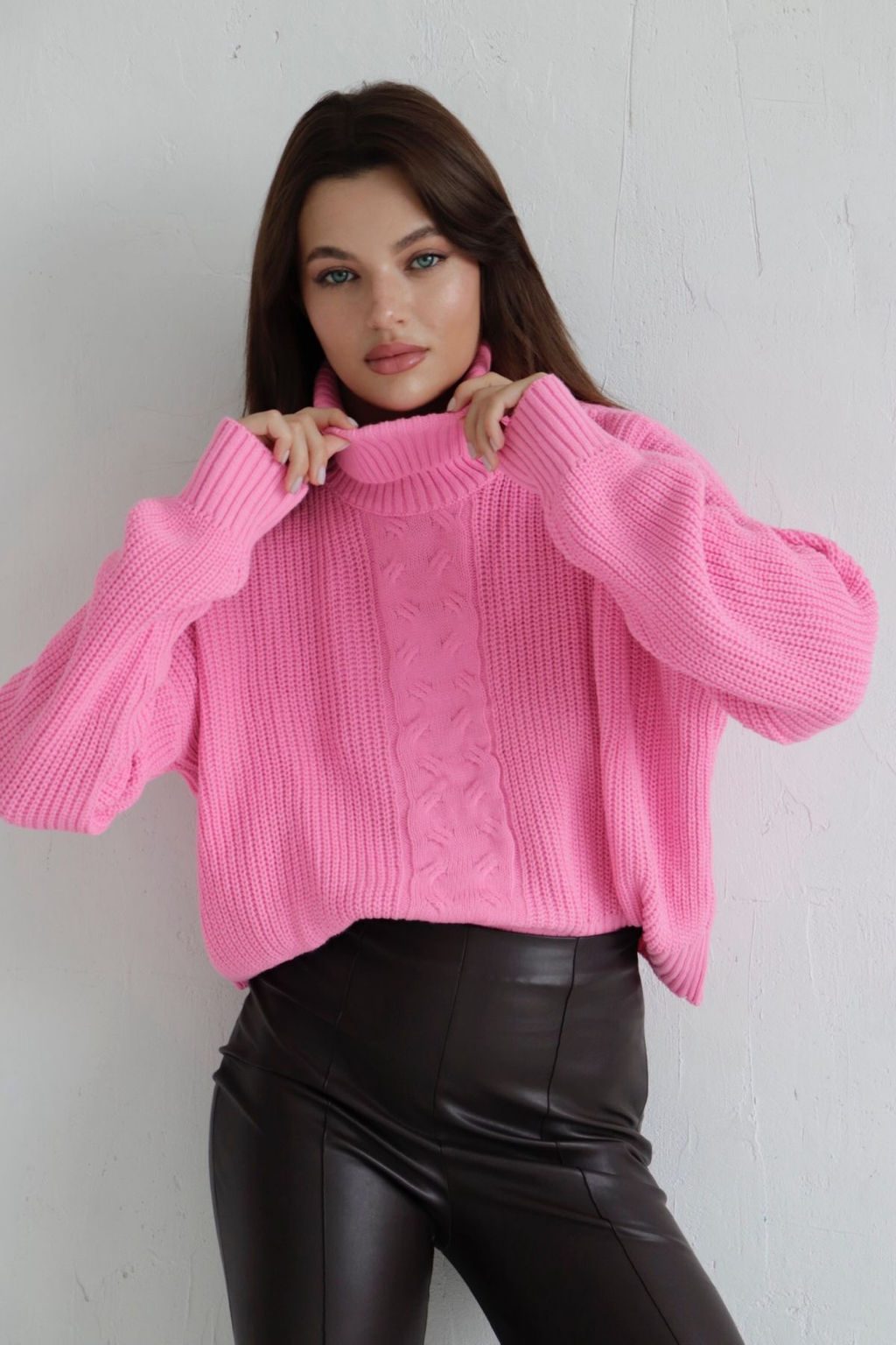 10209 Свитер короткий розовый - Martichelli фото 24