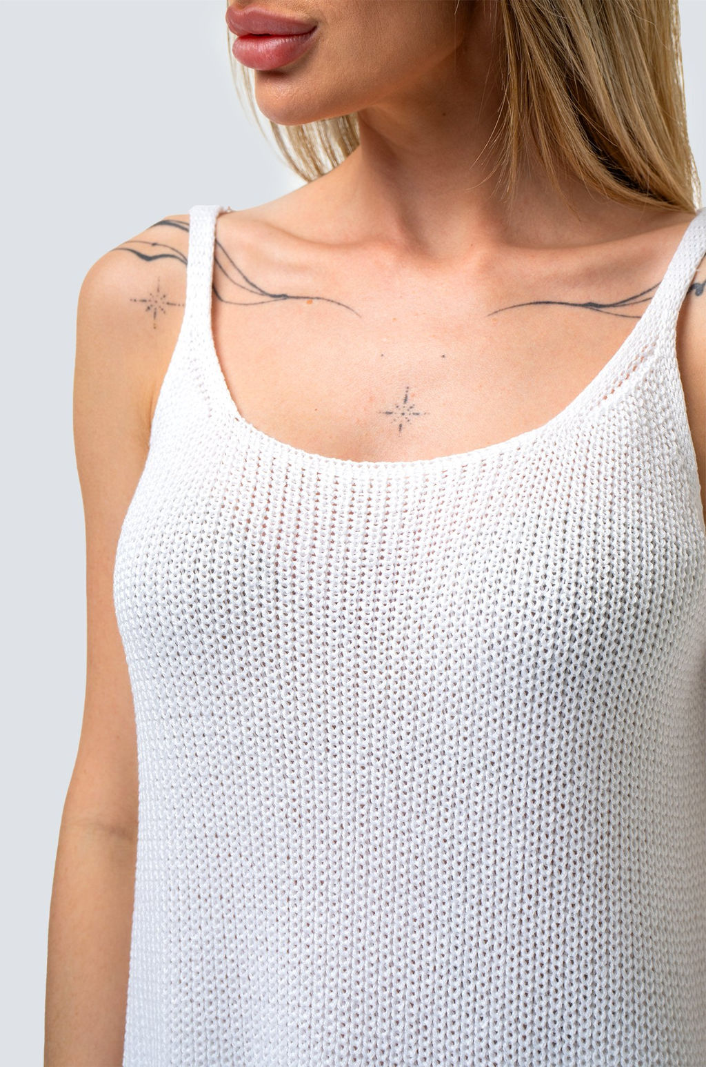 Женский вязаный топ на бретелях Happy Fox  фото 70