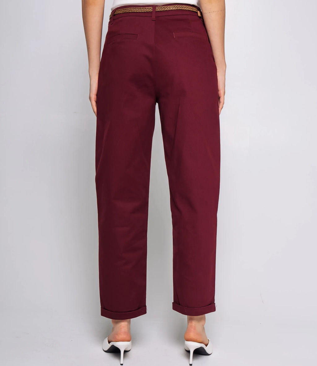 Брюки #ОКТ215001, бордовый