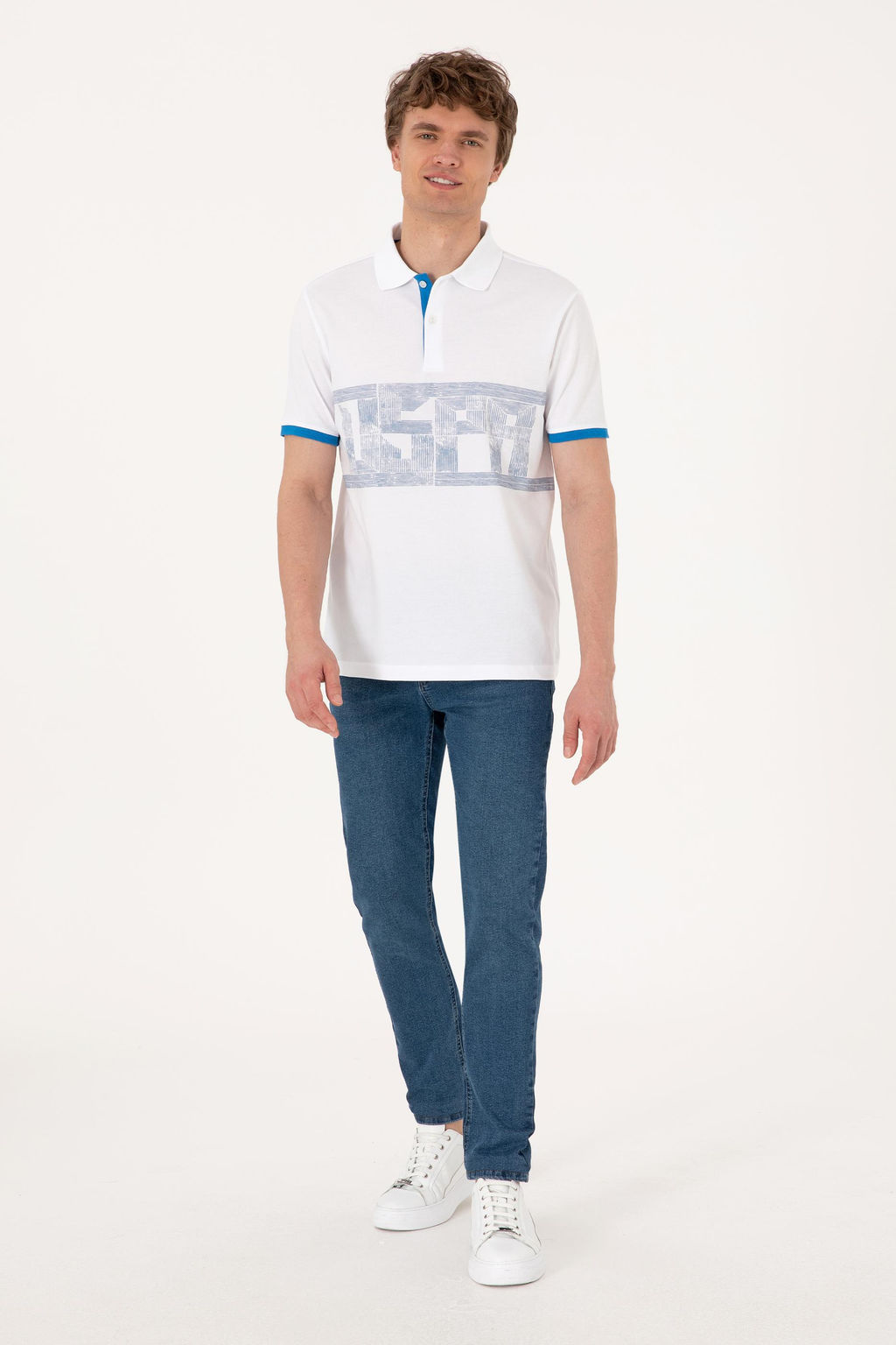 Erkek Regular Fit Polo Yaka Beyaz Ti__rt Sepette S_rpriz _ndirim - U.s. polo assn фото 4