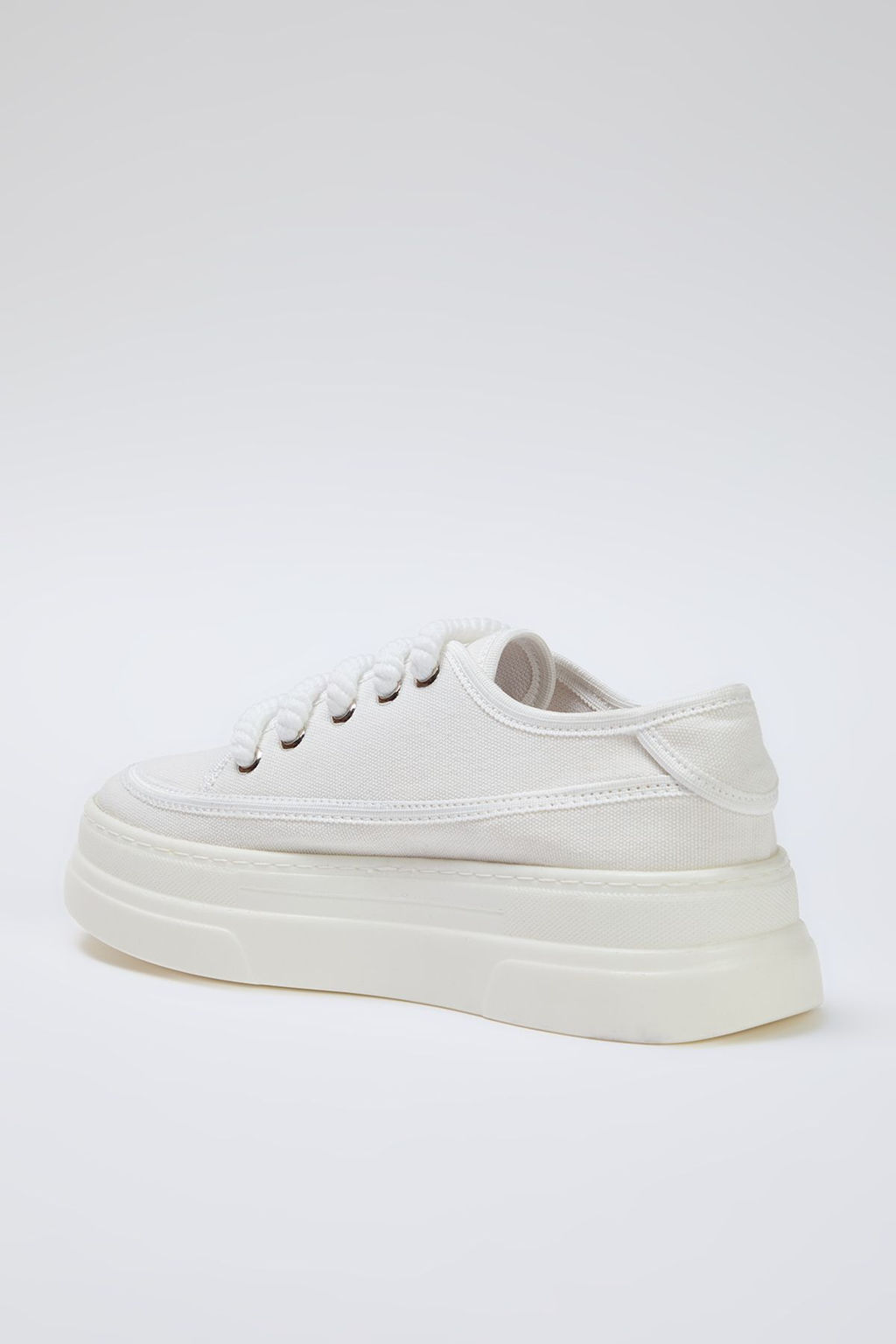 Trendyol Shoes Siyah Kanvas Bagc?kl? Yuksek Taban Kad?n Retro Spor Ayakkab? TAKSS25SN00010 - Trendyolmilla фото 9