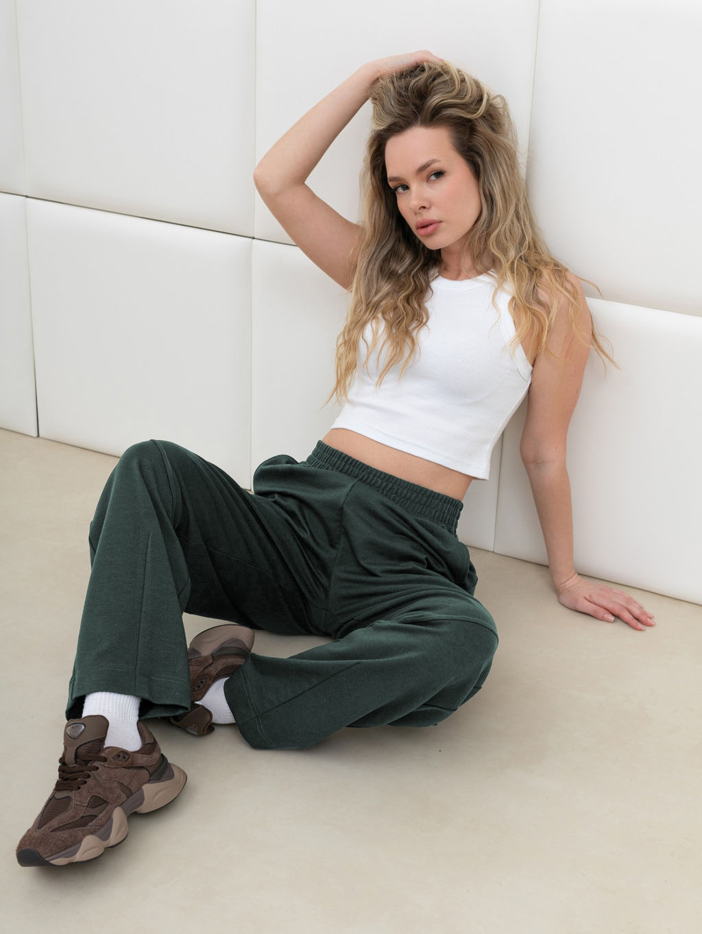 Брюки Бейс из футера с вискозой - Виотекс фото 11